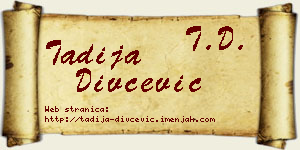 Tadija Divčević vizit kartica
